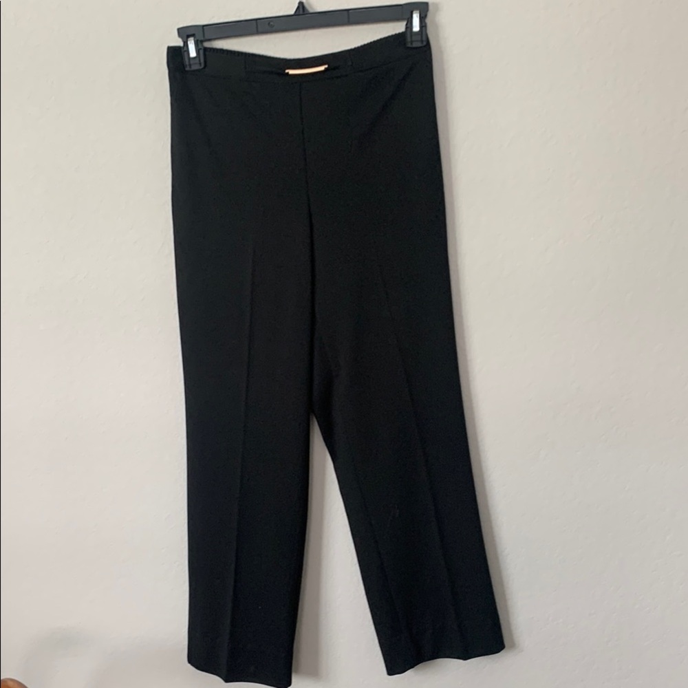 Alfred Dunner Black Ankle Cropped Pants
